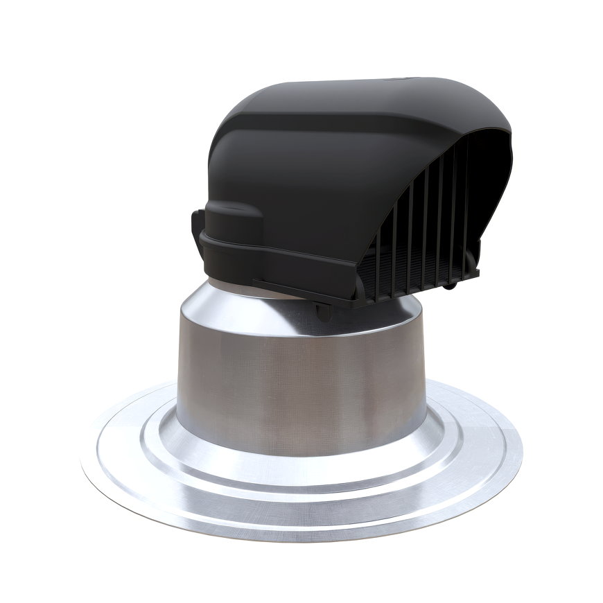 Ubbink kabel- en leidingdakdoorvoer, pe/aluminium, dakhelling 0°, geïsoleerd