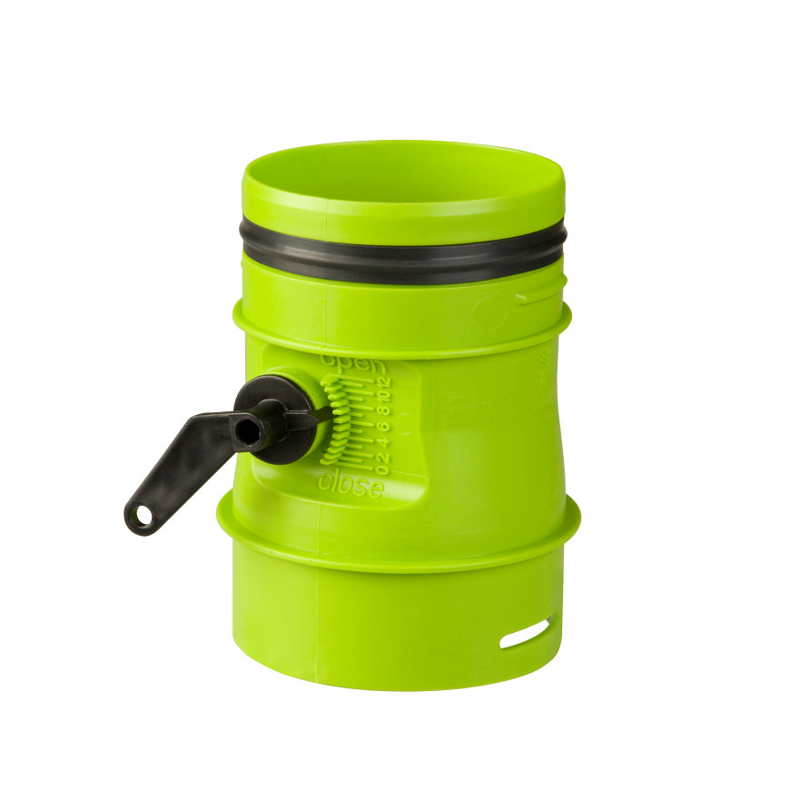 Ubbink Air Excellent regelbare afsluiter, groen, 78 mm
