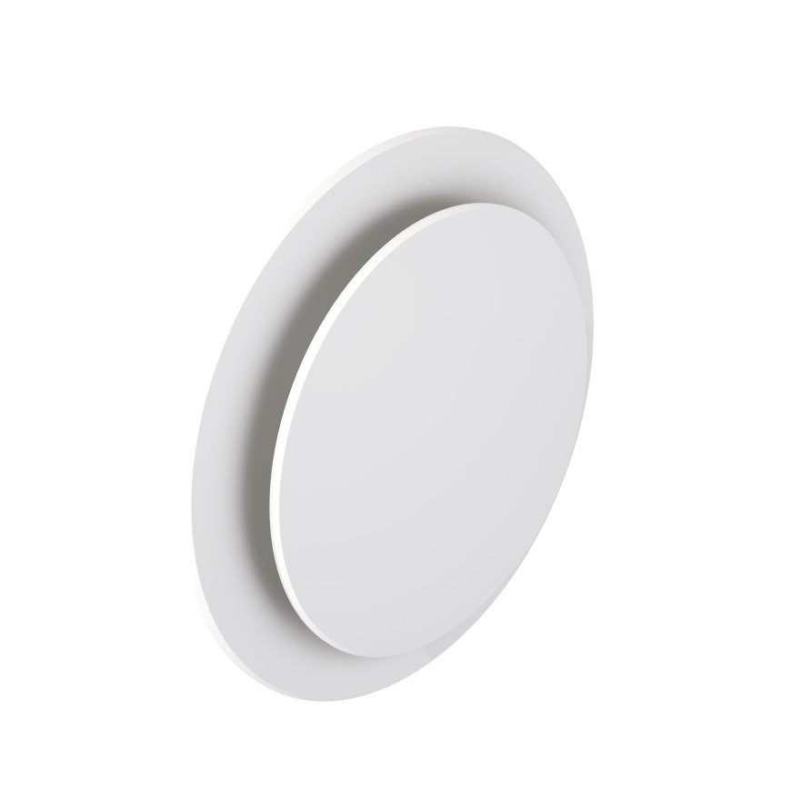 Ubbink Haelix Rondo ventiel, toe- en afvoer, rond, kunststof, 125 mm