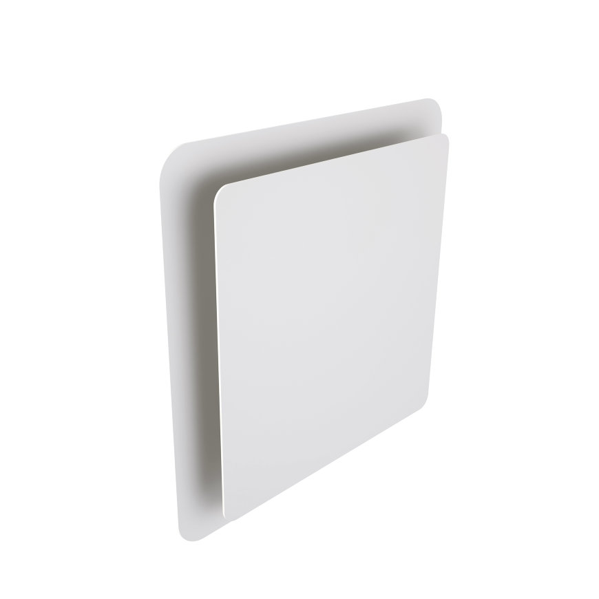 Ubbink Haelix Quadro ventiel, toe- en afvoer, vierkant, kunststof, 125 mm