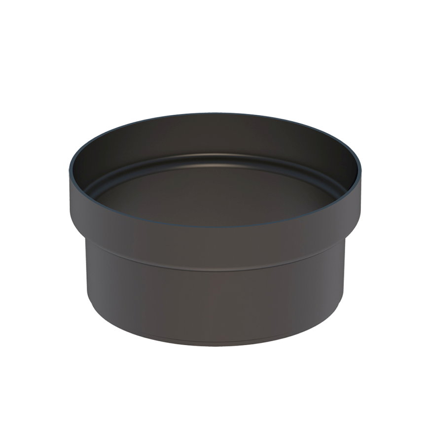 Ubbink Aerfoam verloopstuk, hdpe, grijs, 200 - 180 mm