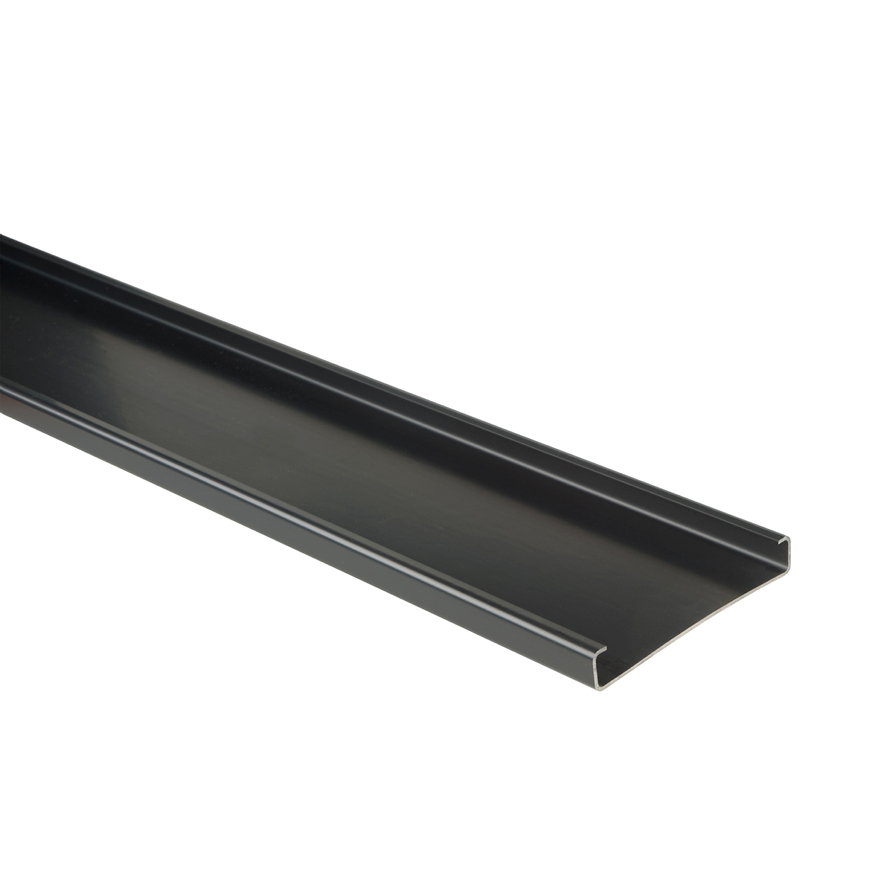 Ubbink aansluitelement voor verholen goot, pvc, zwart, l =1500 mm, b = 150 mm, h = 23 mm