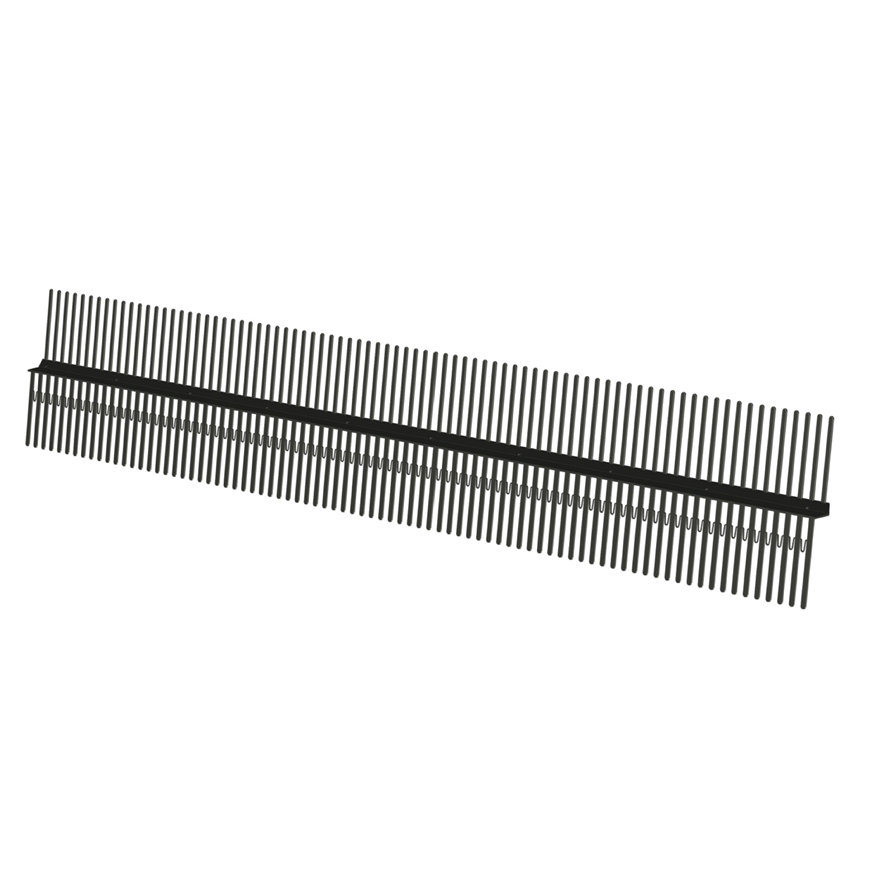 Ubbink vogelschroot, dubbel, met muiswering, pp, zwart, h = 75 mm, l = 1 m