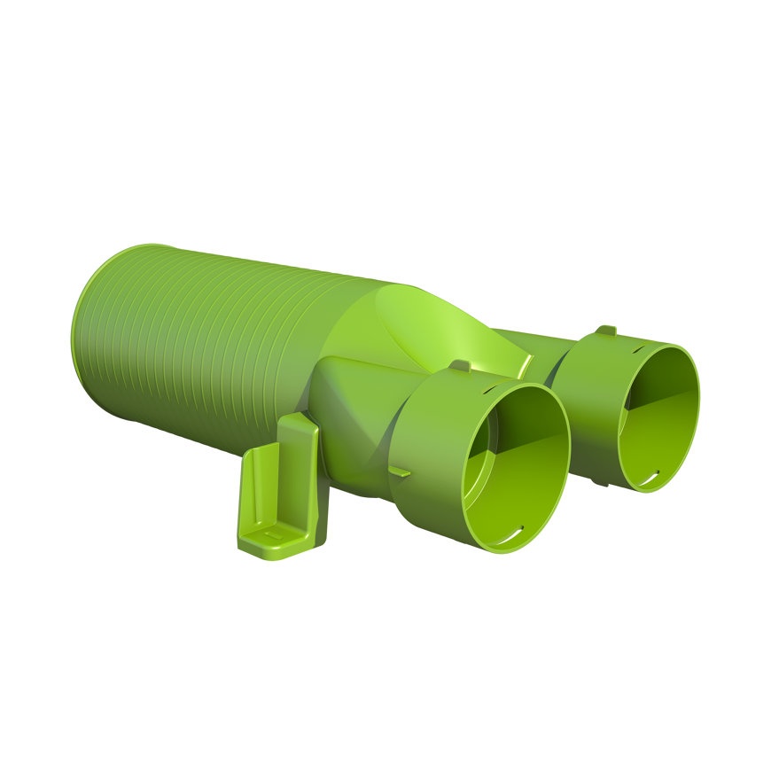 Ubbink Air Excellent ventieladapter 180°, type AE34c, incl. 1 afdekkap, groen, Ø 125 mm
