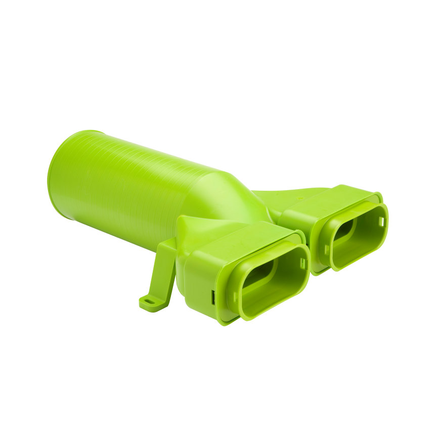 Ubbink Air Excellent ventieladapter 180°, type AE35sc, incl. 1 afdekkap, groen, Ø 125 x 50 x 102 mm
