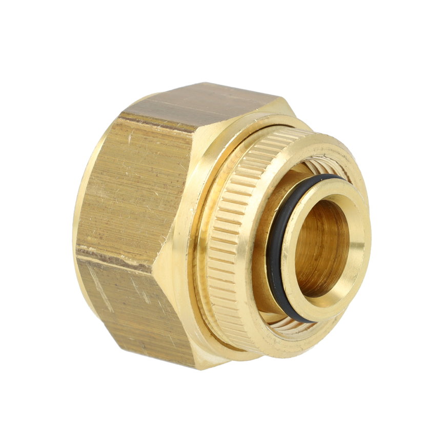 Henco overgangskoppeling, messing, knel x binnendraad, type 13-VH, epdm, 10 bar, 26 x 22 (cu)mm,2st