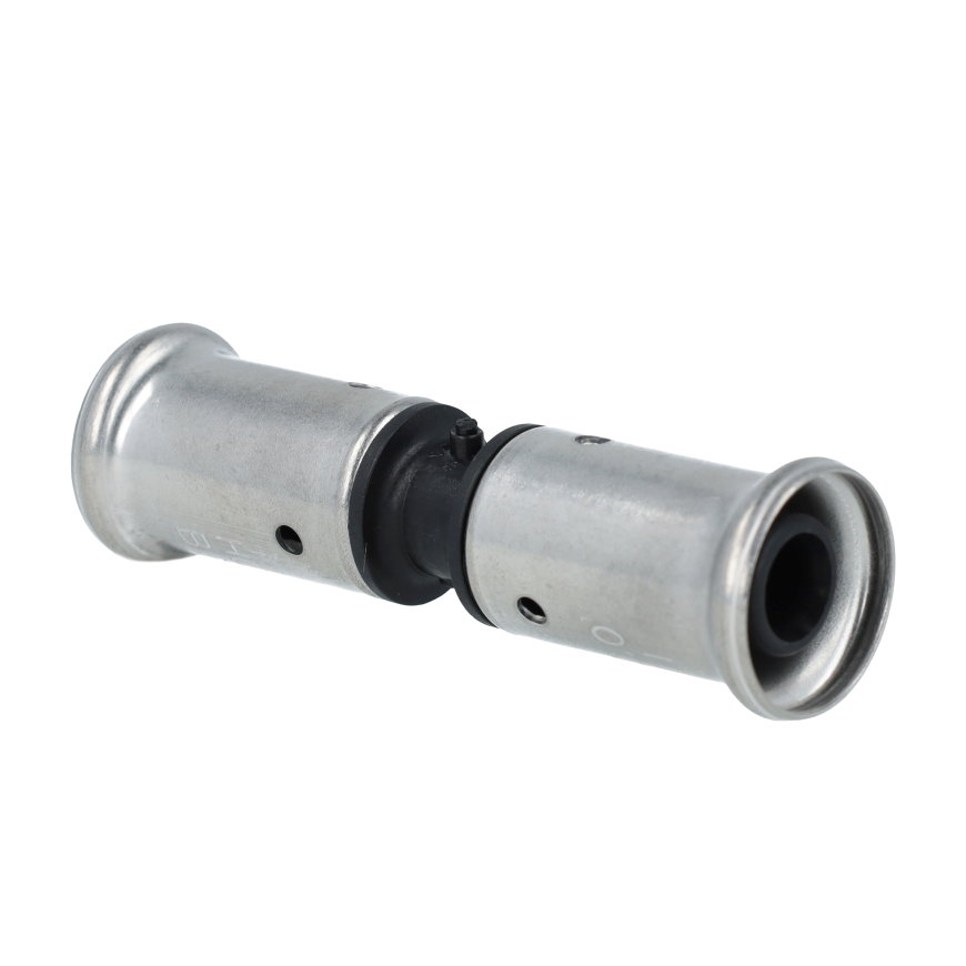 Henco koppeling, pvdf, rvs, 2x pers, type 15PK, epdm, 10 bar, 32 mm