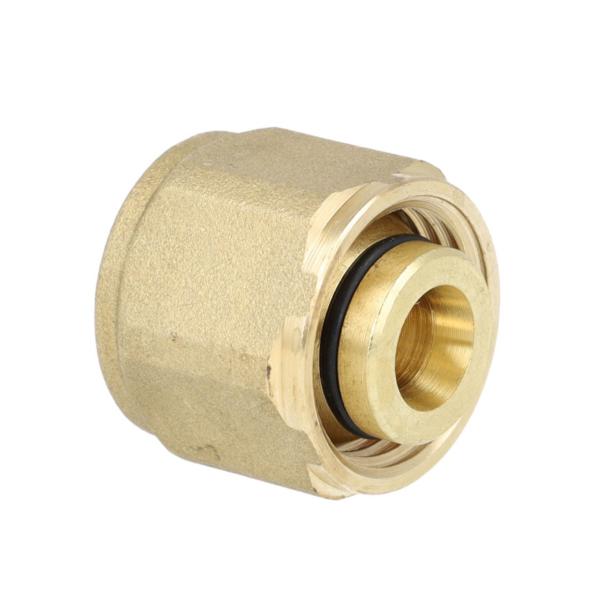 Henco overgangskoppeling, messing, knel x binnendraad, type 13, epdm, 10 bar, 26 x 28 (cu) mm, 2 st