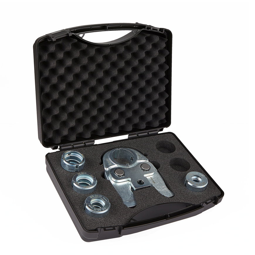Henco persbekkenset, set in koffer, type BE-MINI3, klein, BE TH profiel, 16 - 32 mm