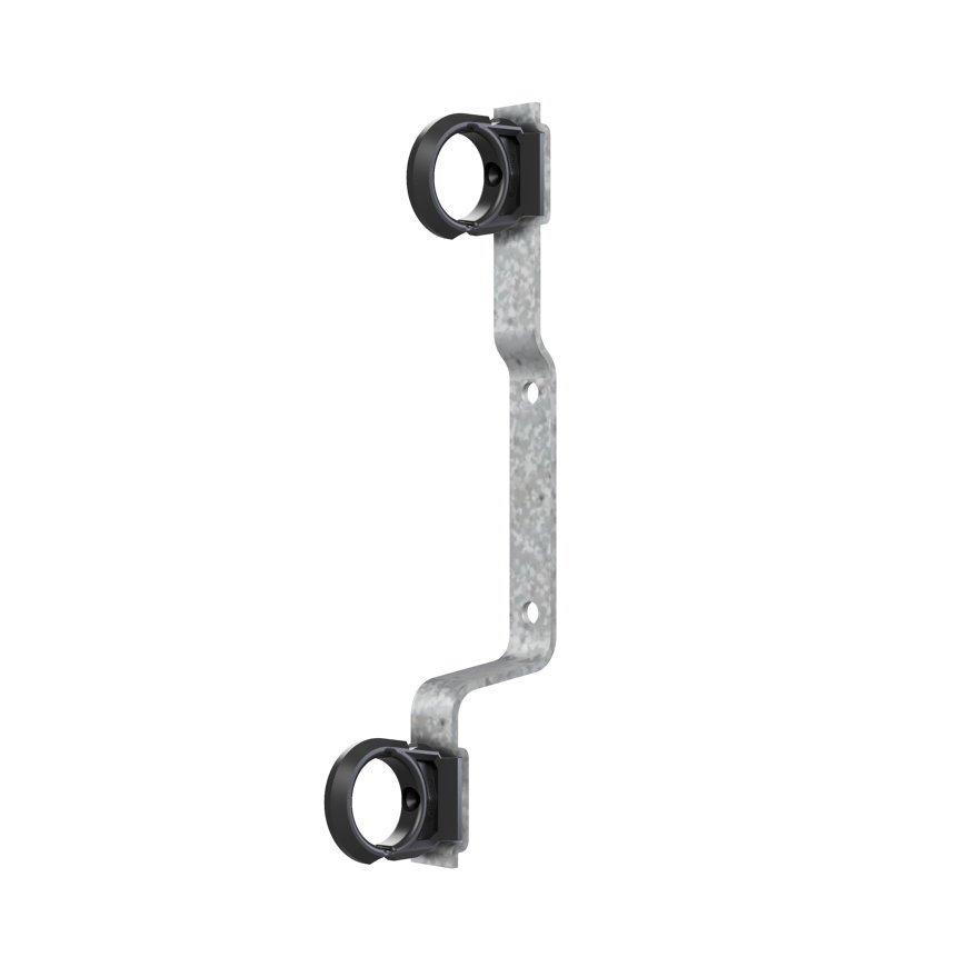 Henco montagebeugel met clips voor Pro-Flow Manifold, type VKEK-B05, 250 mm