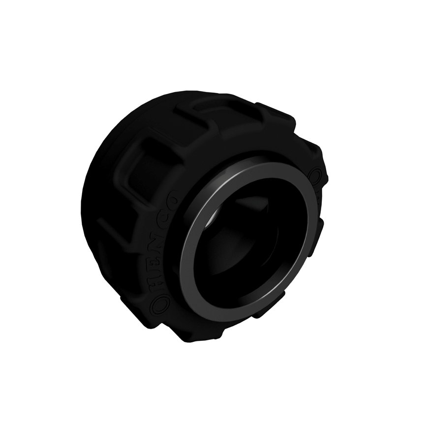 Henco eindkap voor Pro-Flow Manifold, 1x euroconus, type ENDCAP-EK05, zwart