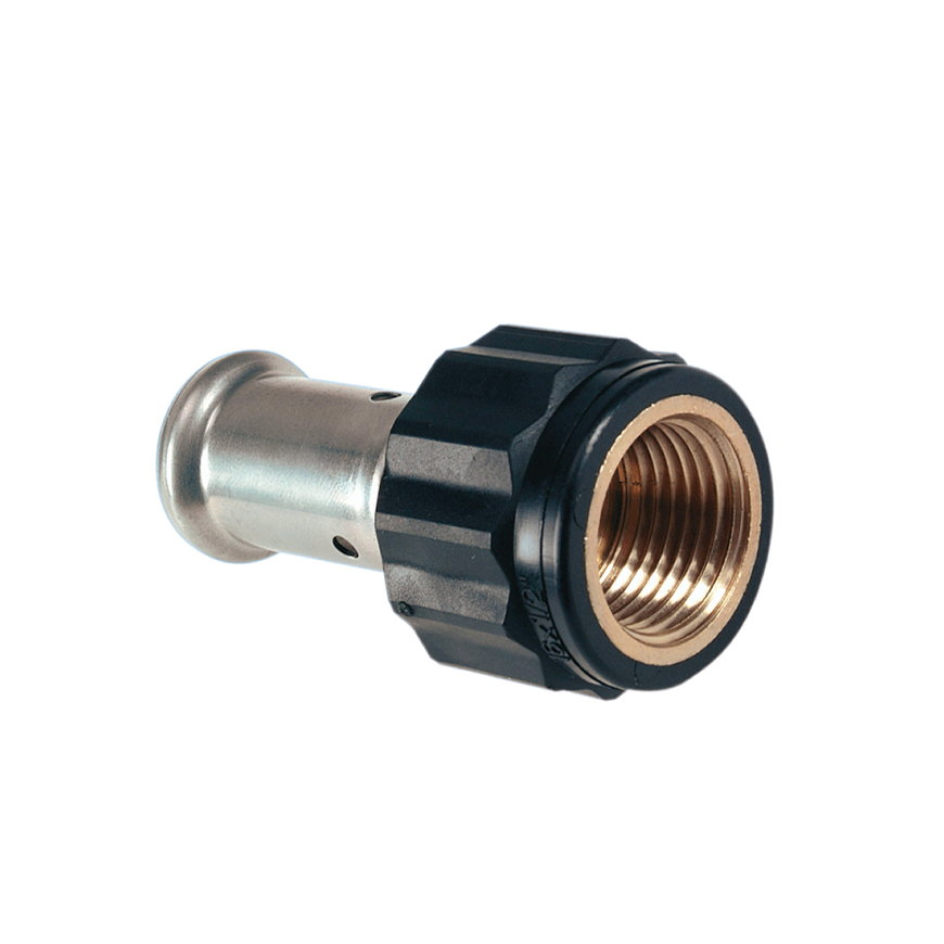 Henco schroefkoppeling, pvdf, rvs, pers x binnendraad, type 18PK, epdm, 16 bar, 32 mm x 1"