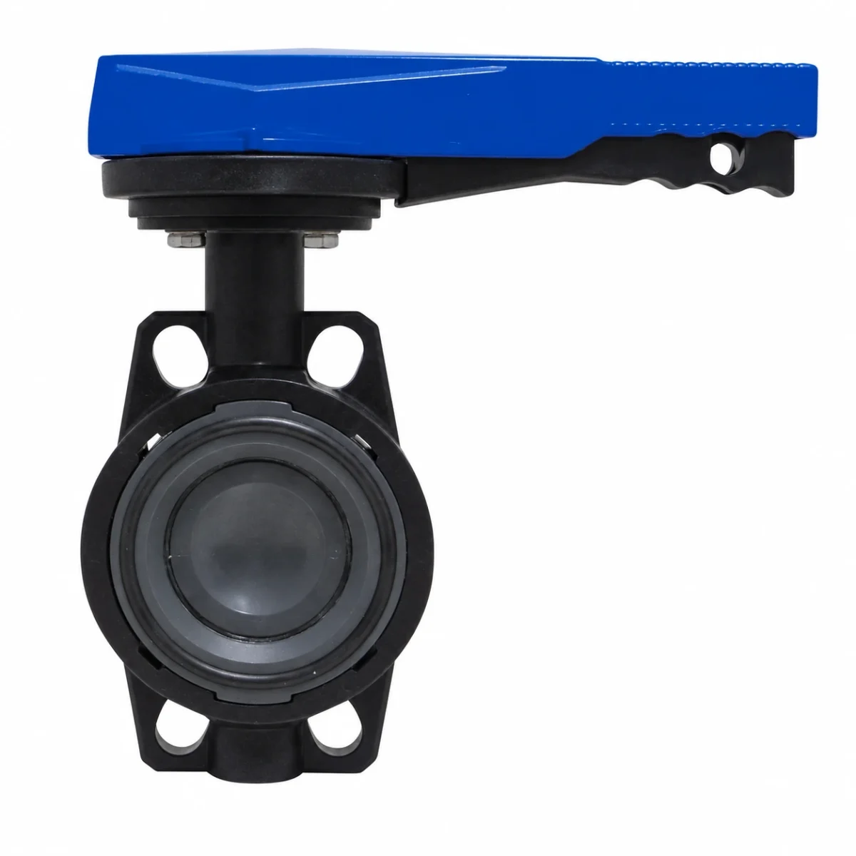 Hydro-S vlinderklep PVC-U type 7500 met hendel