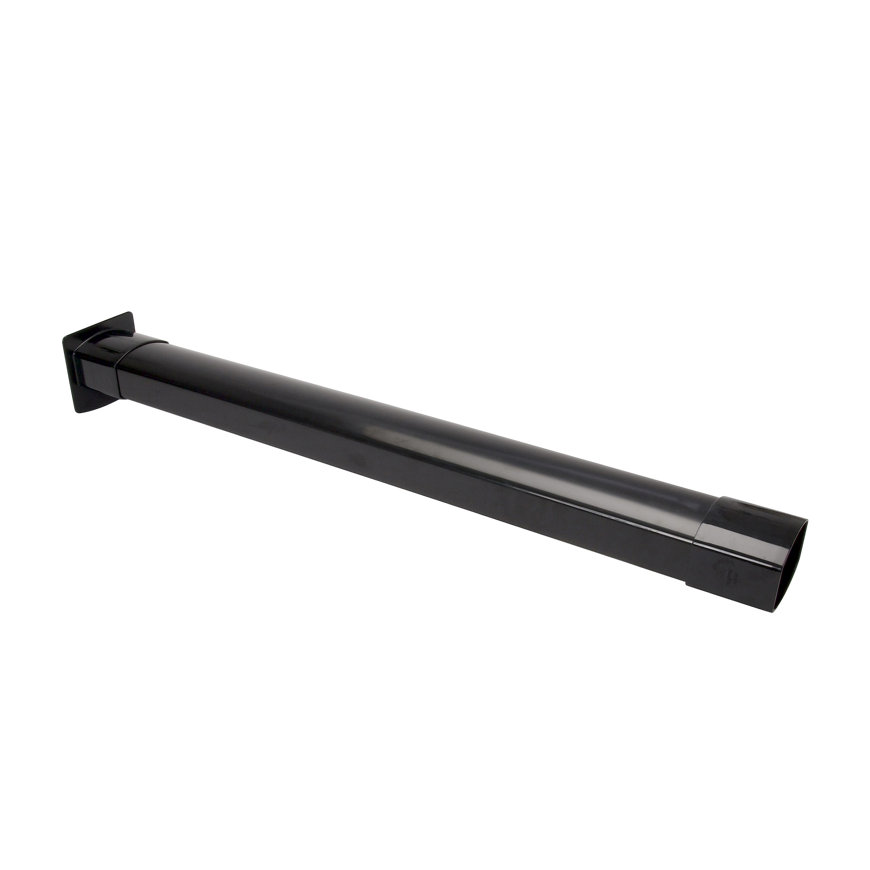 Nicoll Techtan Ovation hwa ondereind, pvc, slagvast, met grondplaat, inw lijm x spie,zwart,90x56mm