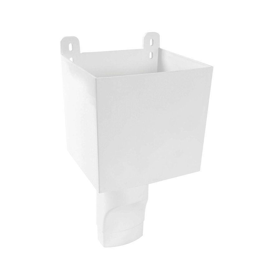Nicoll Techtan Ovation hwa vergaarbak, pvc, wit, RAL 9010, 90 x 56 mm