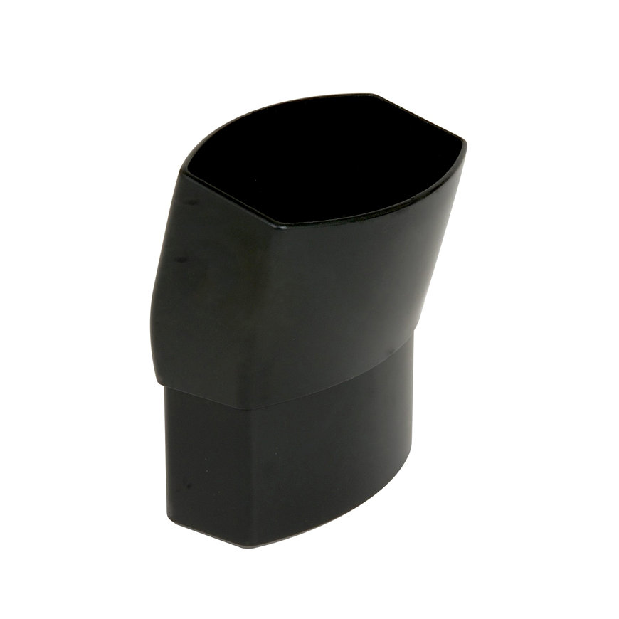 Nicoll Techtan Ovation hwa bocht 15°, pvc, inwendig lijm x verjongd spie, zwart, 90 x 56 mm