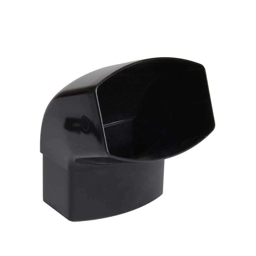 Nicoll Techtan Ovation hwa bocht 67°, pvc, inwendig lijm x verjongd spie, zwart, 105 x 76 mm