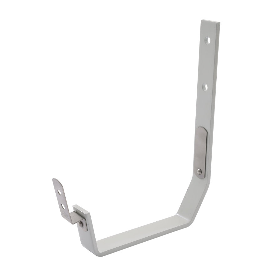 Rawinso gootbeugel voor bakgoot, verzinkt, gecoat, grijs, nr. 2, dikte 5 mm, 170 mm