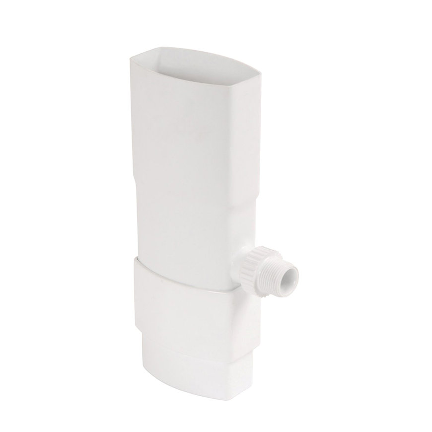 Nicoll Techtan Ovation hwa regenton vulautomaat, pvc, wit, RAL 9010, 90 x 56 mm