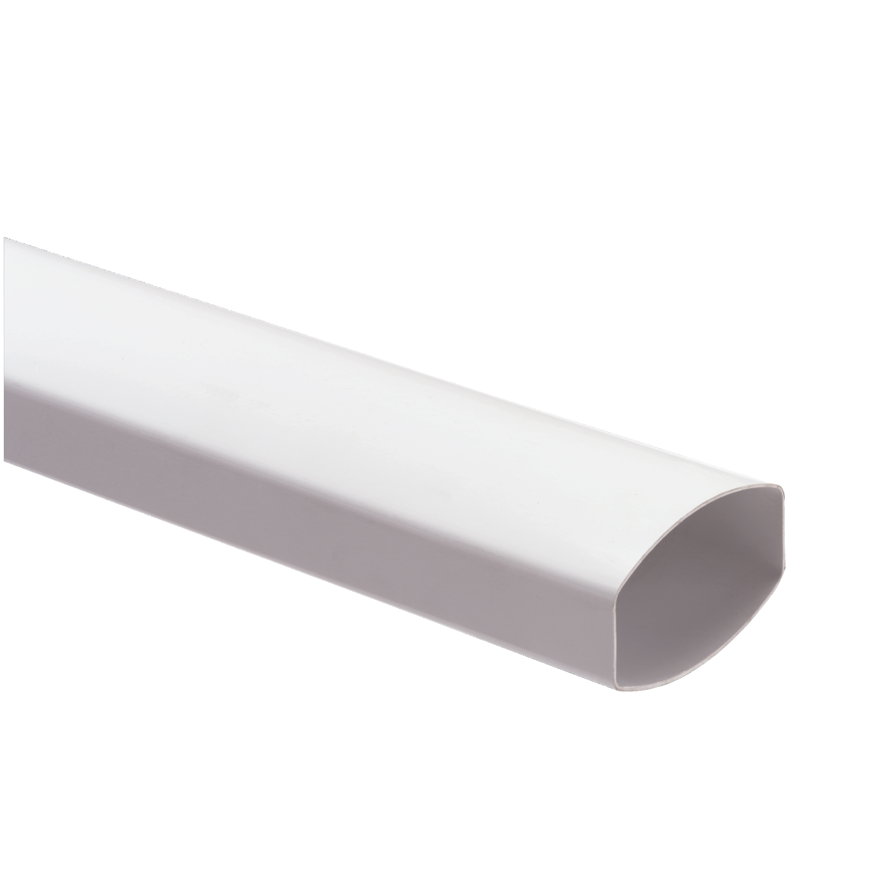 Nicoll Techtan Ovation hwa buis, pvc, wit, RAL 9010, 105 x 76 mm, l = 4 m