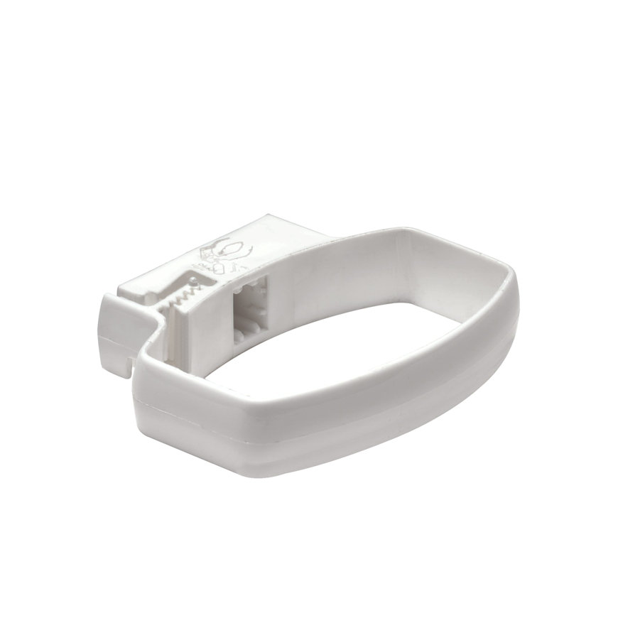 Nicoll Ovation hwa beugel, pvc, wit, RAL 9010, 105 x 76 mm