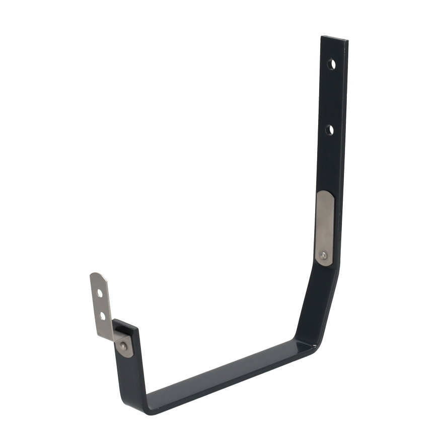 Rawinso gootbeugel voor bakgoot, verzinkt, gecoat, antraciet, nr. 2, dikte 5 mm, 170 mm