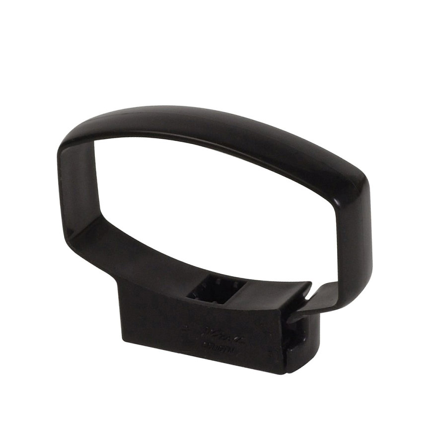 Nicoll Ovation hwa beugel, pvc, zwart, RAL 9011, 90 x 56 mm