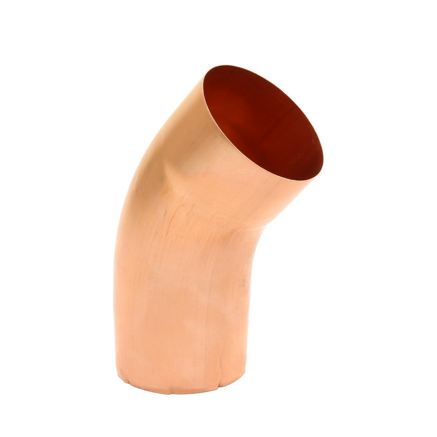Hwa bocht 40°, roodkoper, mof x spie, 100 mm