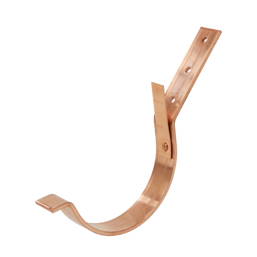 Gootbeugel voor mastgoot, roodkoper, model M37, 30/5