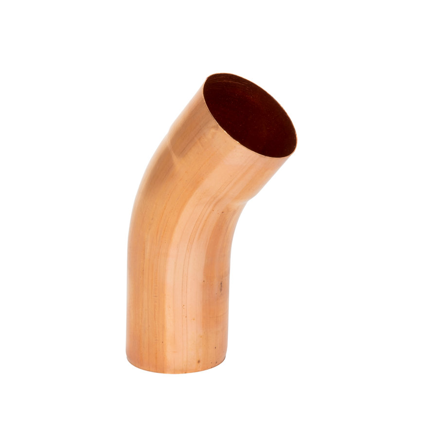Hwa bocht 40°, roodkoper, mof x spie, 60 mm