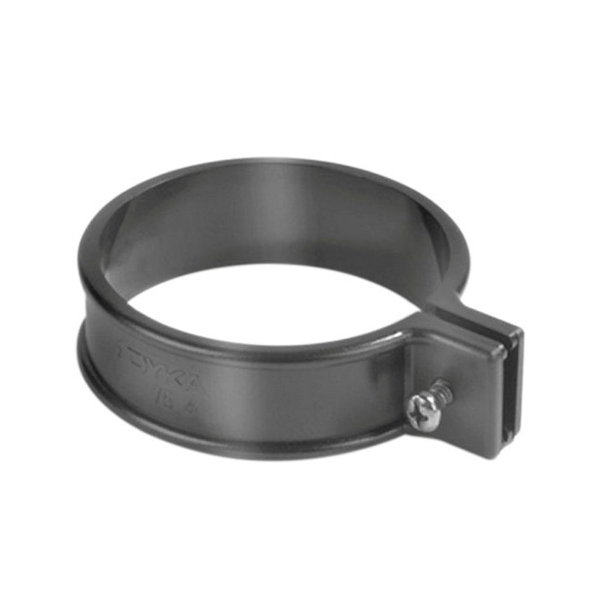 Dyka hwa beugel, pvc, model B, zwart, RAL 9011, 80 mm