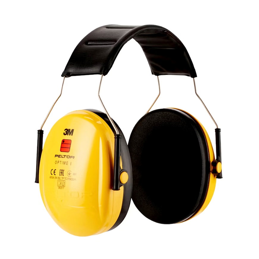 3M oorkappen Peltor Optime I SNR 27 dB geel