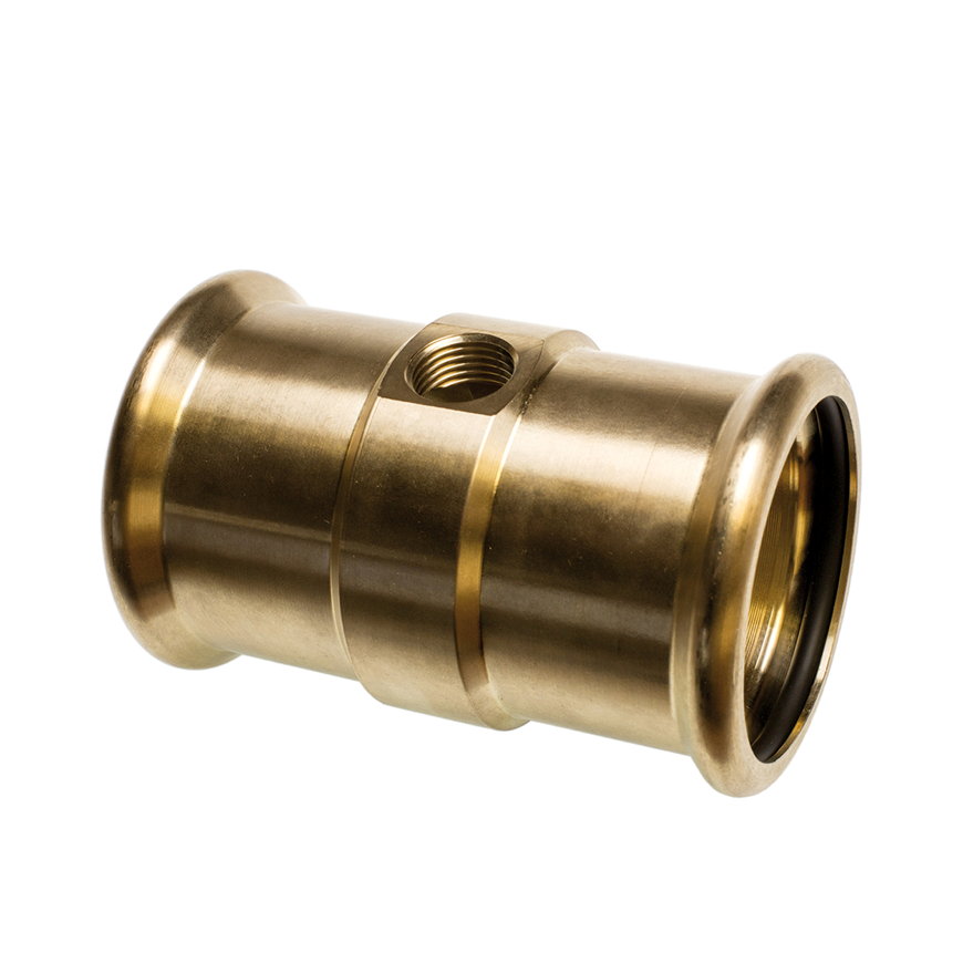 Sanha PuraPress koppeling, brons, 2x pers, 67 mm