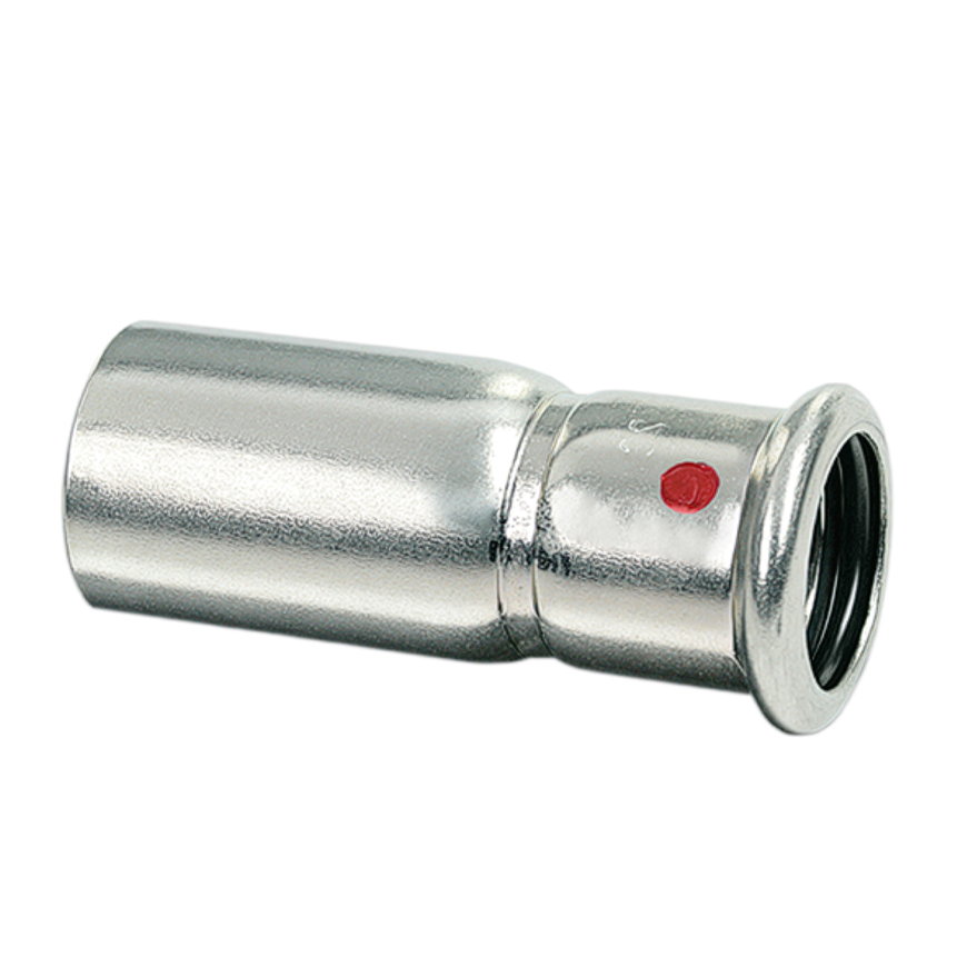 Sanha Therm verloopkoppeling, staal, spie x pers, 15 x 12 mm