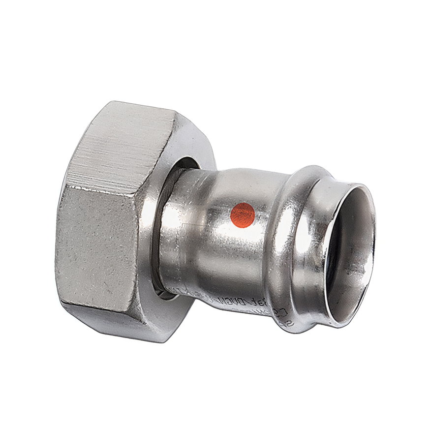 Sanha NiroTherm 2-delige draadkoppeling, pers x binnendraad, 15 mm x ½"