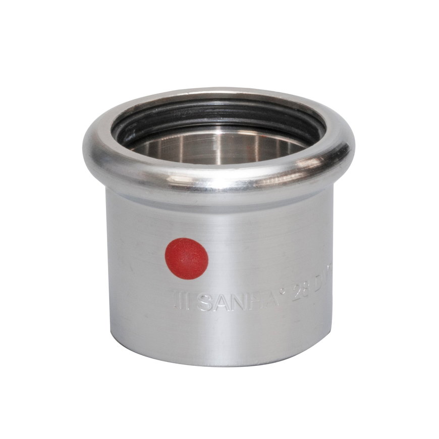 Sanha Therm eindkap, staal, pers, 15 mm