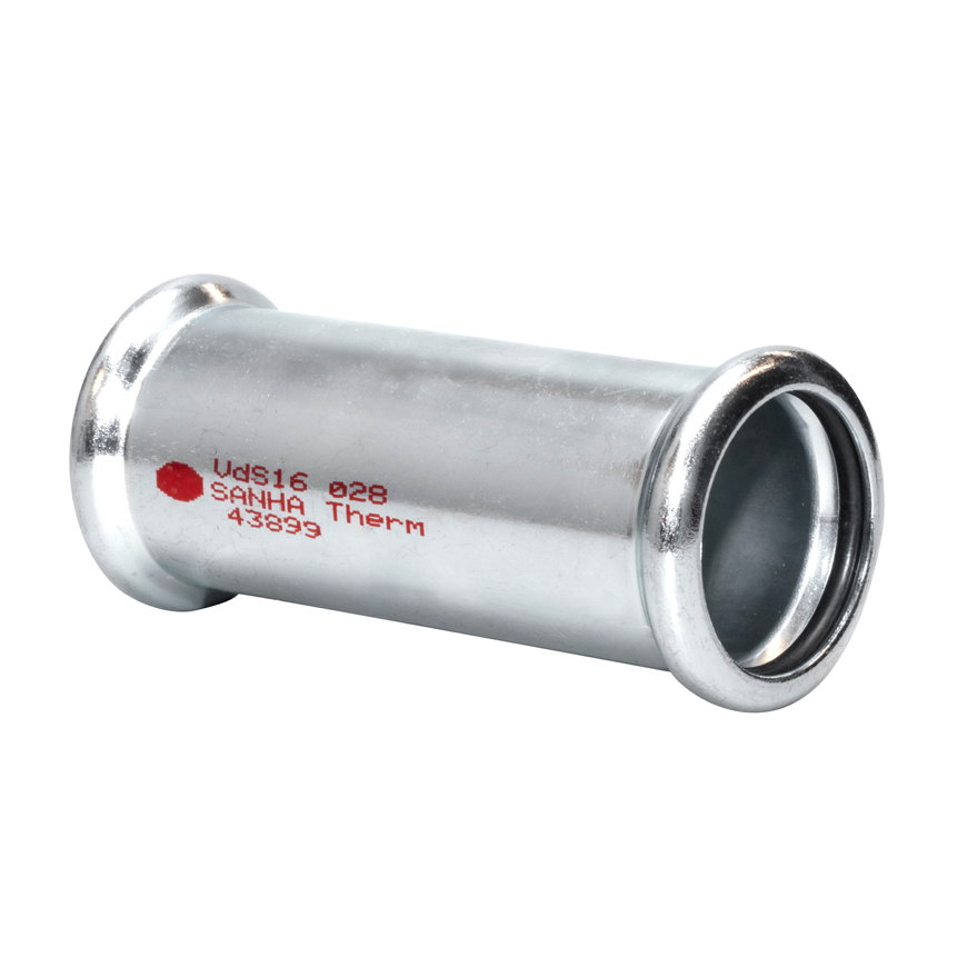 Sanha Therm overschuifkoppeling, staal, 2x pers, 42 mm