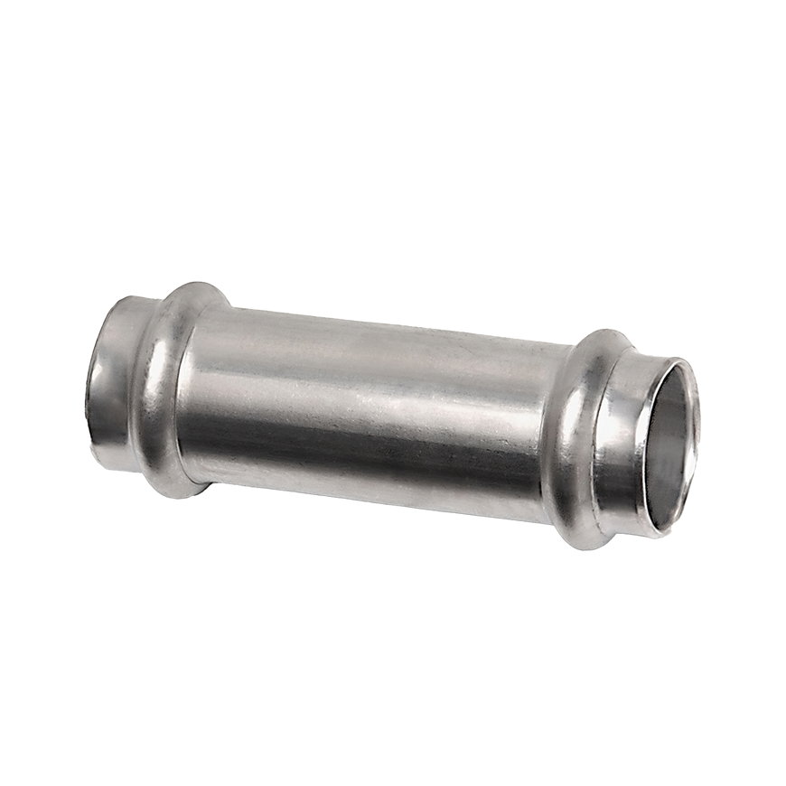 Sanha NiroSan overschuifkoppeling, rvs 316L, 2x pers, 15 mm