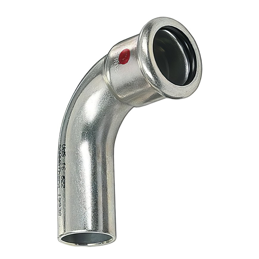 Sanha Therm bocht 90°, staal, spie x pers, 108 mm