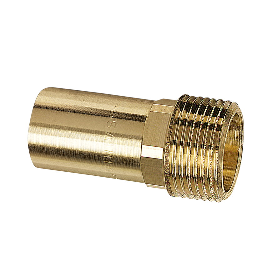 Sanha PuraPress overgangskoppeling, brons, spie x buitendraad, 28 mm x 1"