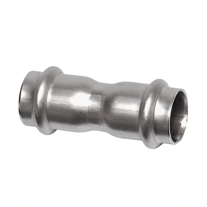 Sanha NiroSan koppeling, rvs 316L, 2x pers, 22 mm