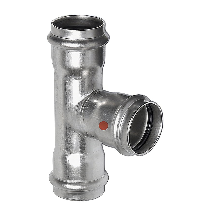 Sanha NiroTherm verloop T-stuk 90°, 3x pers, 108 x 42 x 108 mm