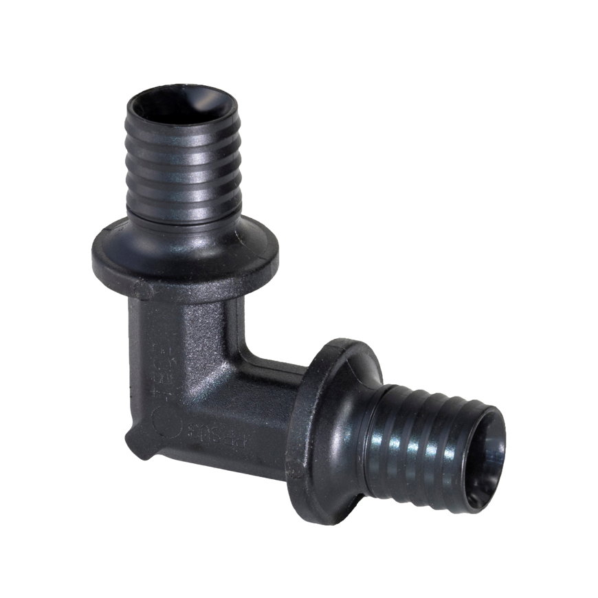TECEflex knie 90°, ppsu, 2x pers, 25 mm