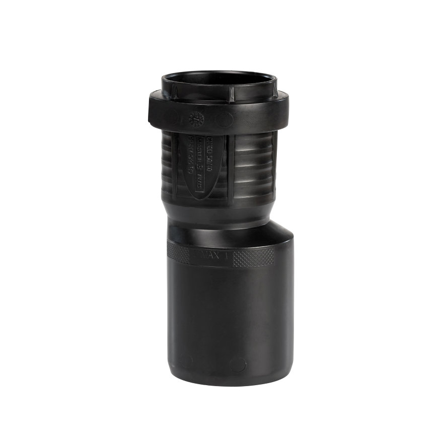 Pipelife Master3Plus lange PP-inzetverloopstukken zwart
