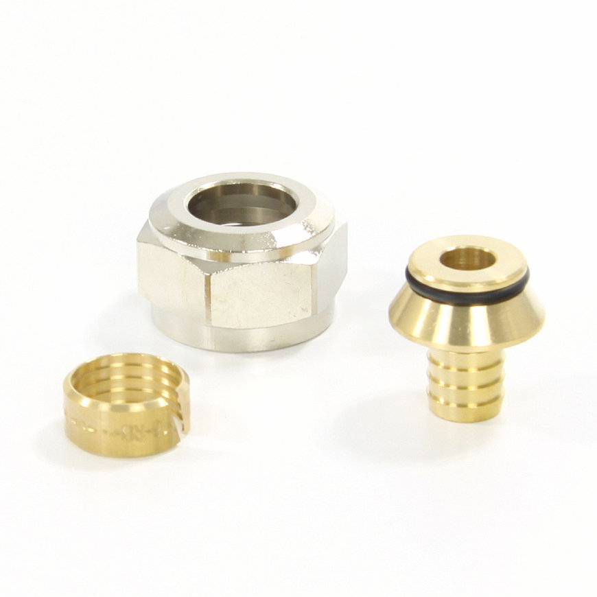 TECEflex knelkoppeling voor PE-Xc buis 16 mm, ¾" euroconus