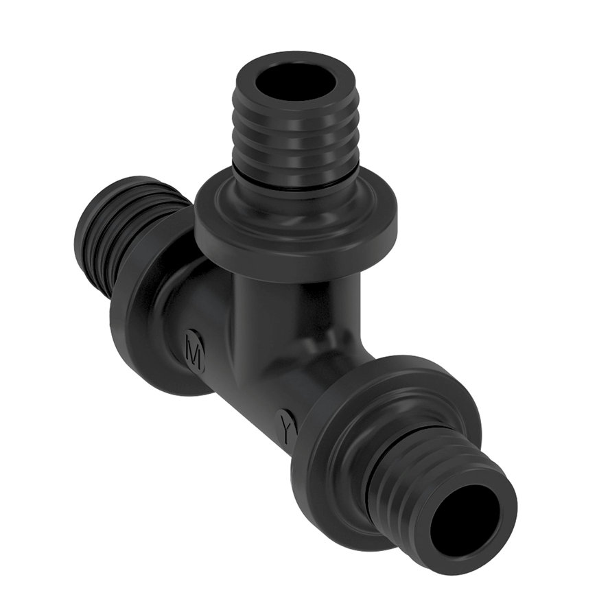 TECEflex T-stuk 90°, ppsu, 3x pers, 20 x 20 x 20 mm