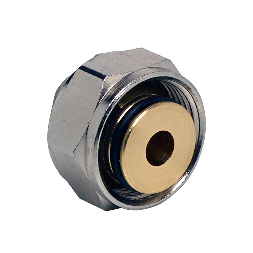 TECEflex knelkoppeling, knel x binnendraad, M24 (Heimeier) aansluiting, 16 mm alupex