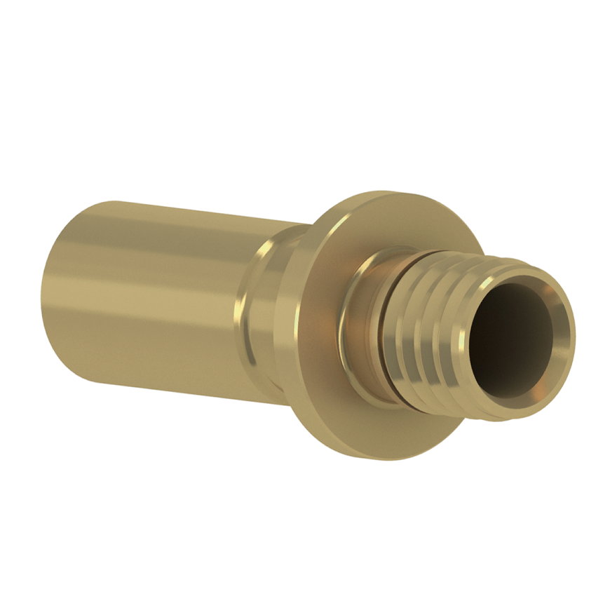 TECEflex overgangskoppeling, brons, pers x soldeer / knel, 25 x 22 mm