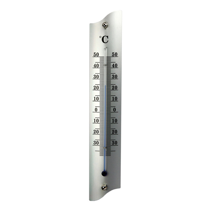 Talen Tools thermometer voor buiten, metaal, lengte 22 cm