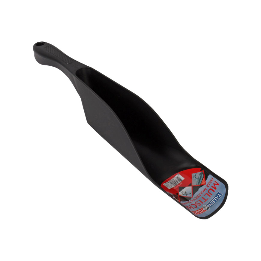 Talen Tools gootschep, kunststof, zwart
